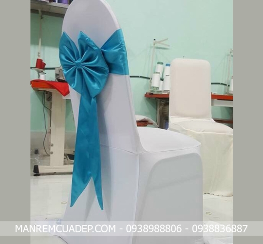 ÁO GHẾ THUN BODY TRẮNG NƠ XANH