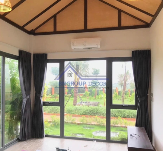 RÈM VẢI 1 LỚP CAO CẤP DÀNH CHO HOMESTAY