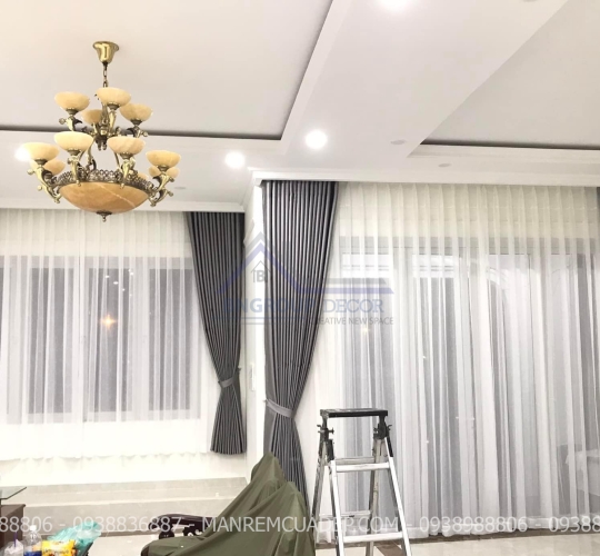 RÈM VẢI 2 LỚP ĐẸP DÀNH CHO NHÀ PHỐ