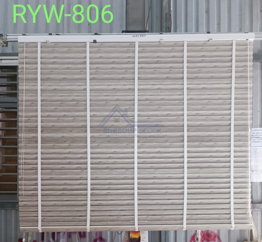 RÈM NHỰA GIẢ GỖ MÀU 806 ÍT BÁM BỤI. DỄ VỆ SINH