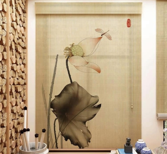 RÈM TĂM TRE IN NGHỆ THUẬT HOA SEN