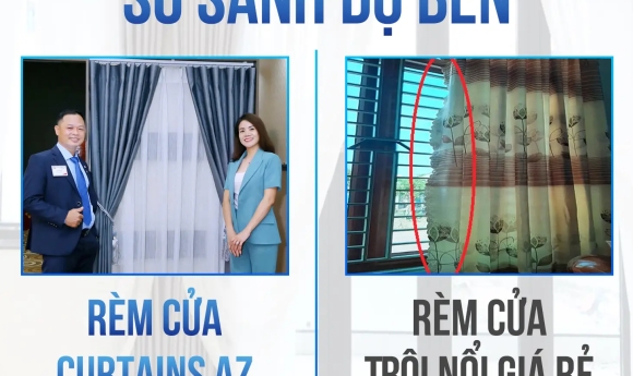 RÈM CỬA GIÁ RẺ vs RÈM CURTAINS AZ PREMIUM