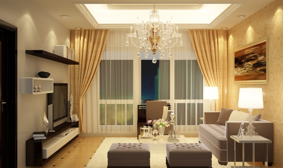 Rèm Cửa Màu Vàng Nhạt