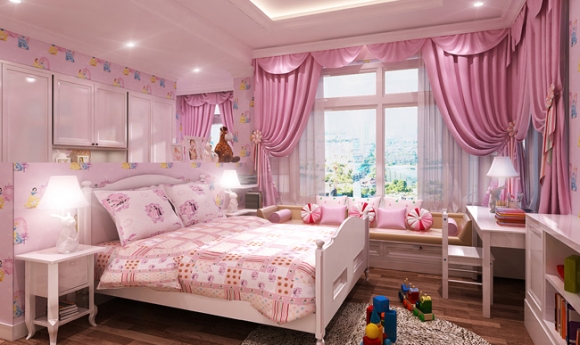 Rèm Màu Hồng Ngọt Ngào, Xinh Xắn Dành Cho Mọi Cô Gái