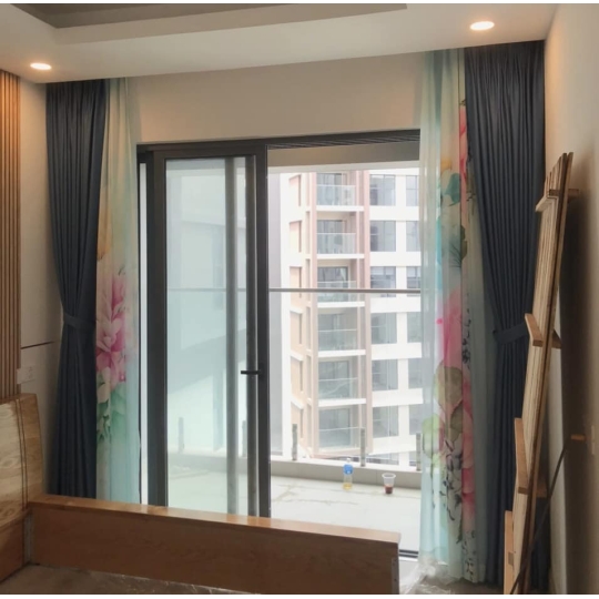 Rèm Voan In Tranh Cao Cấp Xu Hướng Mới 2024