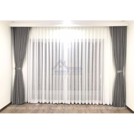 RÈM VẢI 2 LỚP ĐẸP DÀNH CHO NHÀ PHỐ