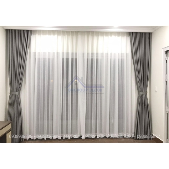 RÈM VẢI 2 LỚP ĐẸP DÀNH CHO NHÀ PHỐ