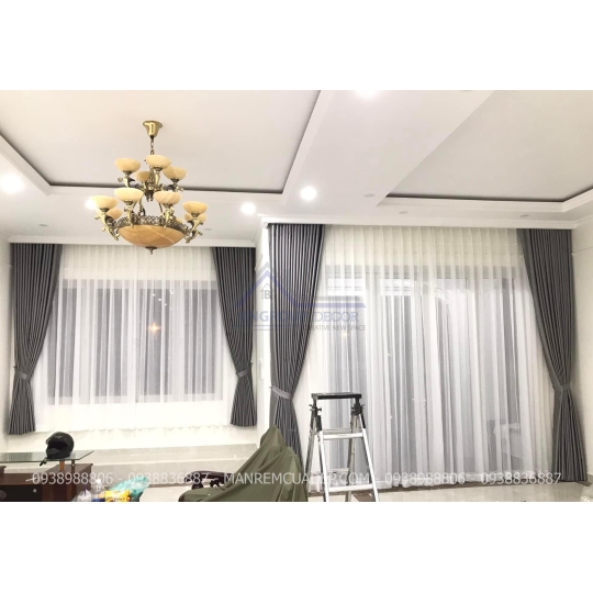 RÈM VẢI 2 LỚP ĐẸP DÀNH CHO NHÀ PHỐ