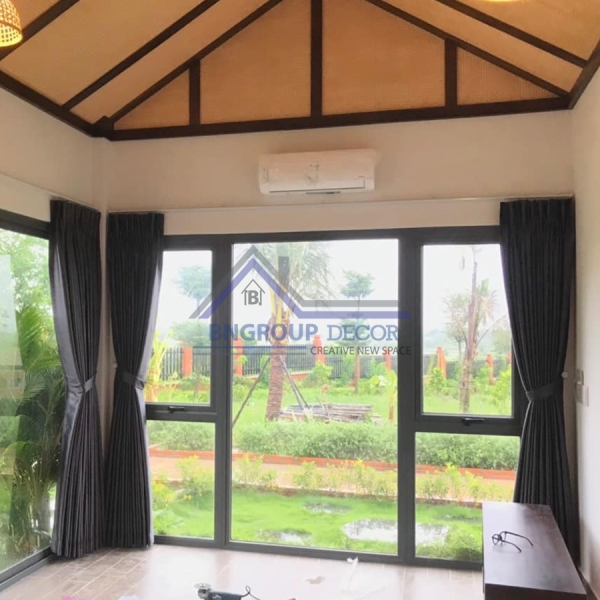 RÈM VẢI 1 LỚP CAO CẤP DÀNH CHO HOMESTAY