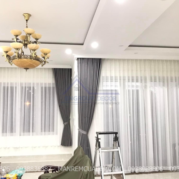 RÈM VẢI 2 LỚP ĐẸP DÀNH CHO NHÀ PHỐ
